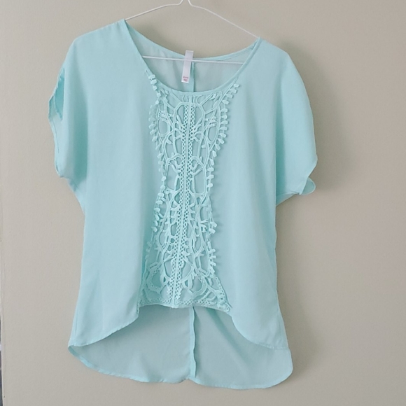 Sheer Mint Green top - Picture 5 of 5